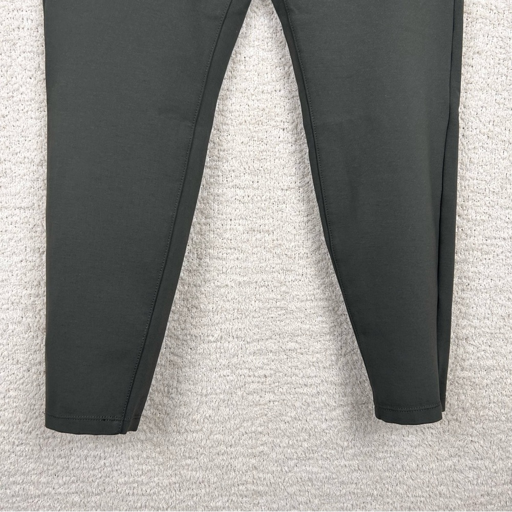 Liverpool Pants Womens 12/31 Petite Peat Green Taper Leg Ponte Knit Stretch Pant - Picture 3 of 11